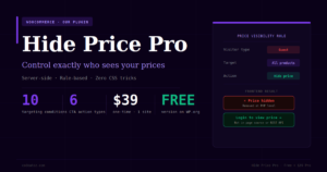 The Ultimate WooCommerce Hide Price Plugin — Protect B2B Prices