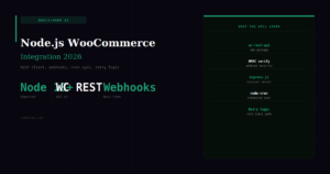 Node.js WooCommerce Integration — Sync Orders and Products Automatically
