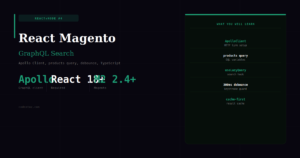Building a React Magento GraphQL Search Component — Complete 2026 Guide