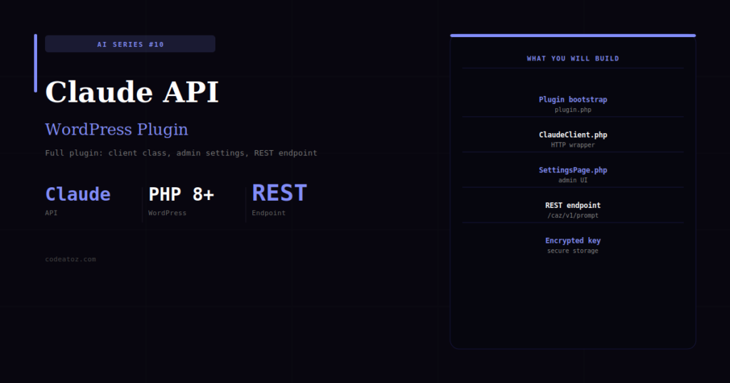 Build a Claude API WordPress Plugin — Complete Developer Guide