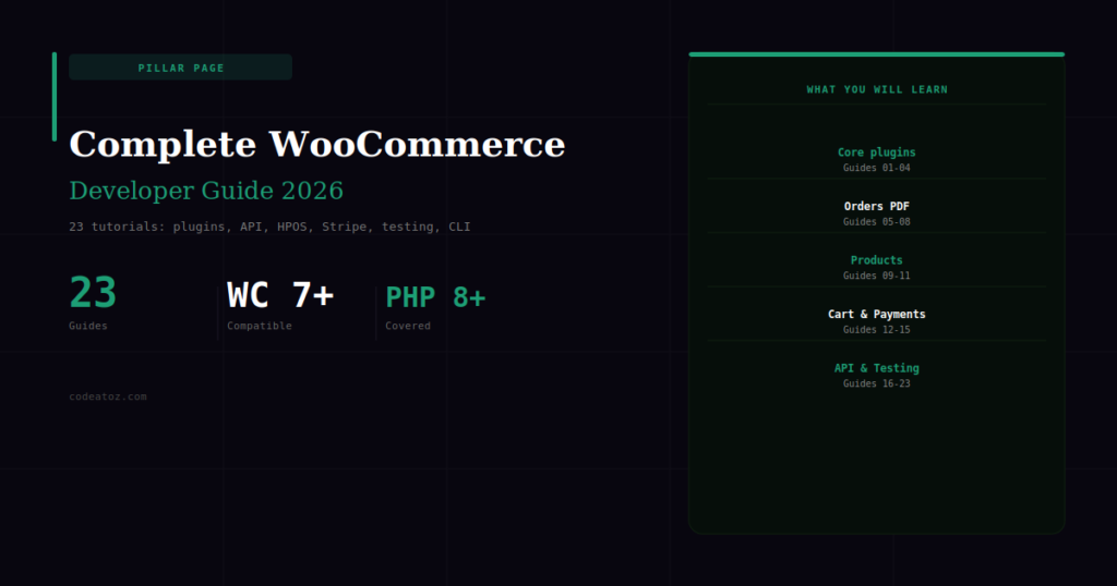 The Complete WooCommerce Developer Guide 2026