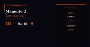 Magento 2 B2B Module Setup — Company Accounts, Quotes & Shared Catalogues