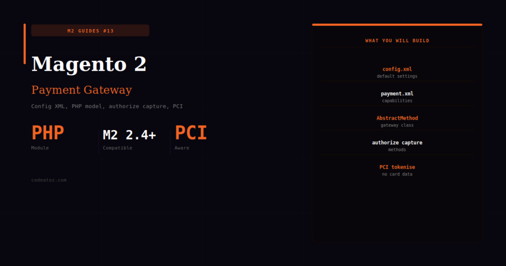 Magento 2 Payment Gateway — Build a Custom Module from Scratch