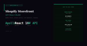 Building with the Shopify Storefront API React — Headless Store Guide