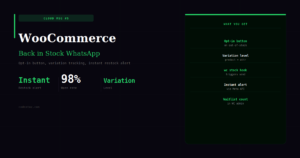 WooCommerce Back in Stock WhatsApp Alert — Auto-Notify Customers 2026