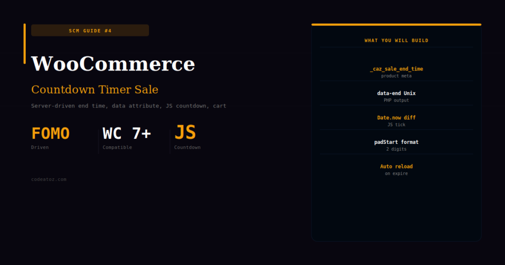 WooCommerce Countdown Timer Sale — Urgency-Driven Conversion Guide