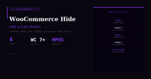 WooCommerce Hide Add to Cart Button — By Role, Category & Product
