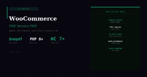 WooCommerce PDF Invoice Generator — Custom PHP Plugin Guide
