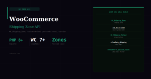 WooCommerce Shipping Zone API — Custom Rates & Methods in PHP