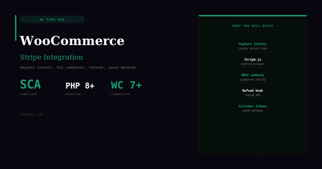 WooCommerce Stripe Integration — Custom Payment Flow & Webhooks