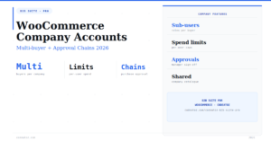 Best WooCommerce Company Accounts Setup Guide 2026