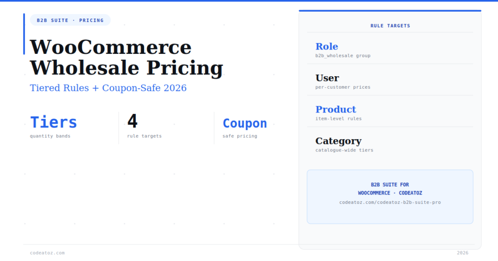 Best WooCommerce Wholesale Pricing Setup Guide 2026