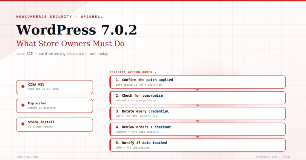 WordPress 7.0.2 and Your WooCommerce Store — What to Do Now