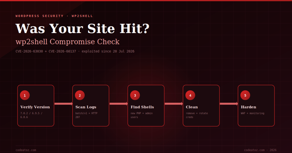 wp2shell: How to Check If Your WordPress Site Was Compromised