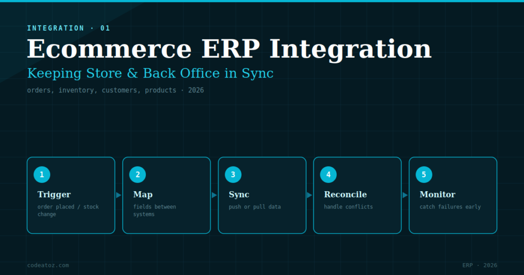 Ecommerce ERP Integration — Patterns That Actually Work in 2026